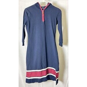 Tommy‎ Jeans Womens Medium Hooded T-Shirt Dress Swim Cover